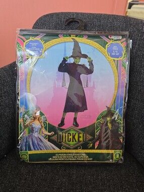 NWT Disguise Girl’s Size L(10/12) Deluxe Wicked Elphaba Halloween Costume Witch